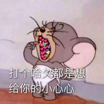 猫和老鼠-打个哈欠都是想给你的小心心
