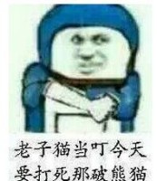 金馆长小叮当表情包-老子猫叮当要打死那只破熊猫-