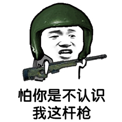 吃鸡表情包-怕你是不认识我这杆枪