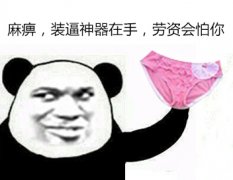 内裤掉了表情包-装逼神器在手 老子会怕你-