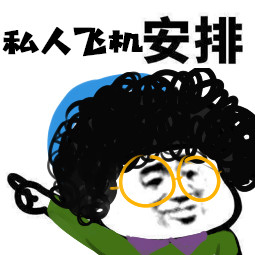 马小兴表情包-私人飞机安排-