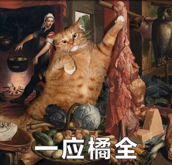 橘猫名画表情包12-
