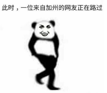 路过表情包-此时一位来自加州的网友路过