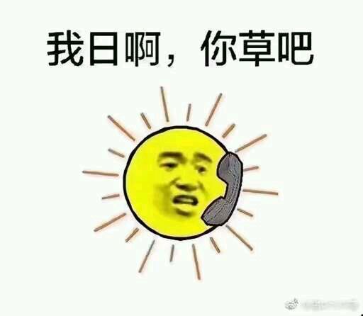 太阳与小草表情包-我日啊，你草吧-