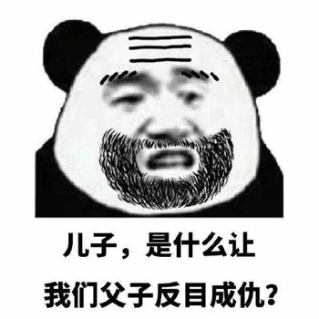 父子反目熊猫头表情包2 -