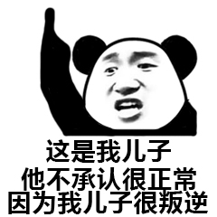 父子反目熊猫头表情包33-