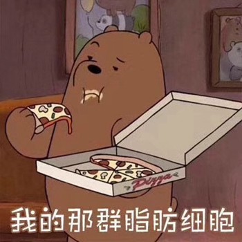 棕色裸熊表情包-我的那群脂肪细胞-