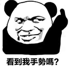 熊猫头竖中指表情包-8 -