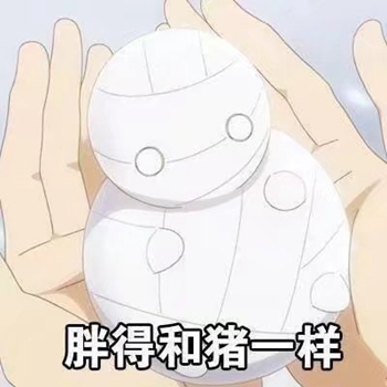 我大概是个废人表情包-胖的和猪一样-