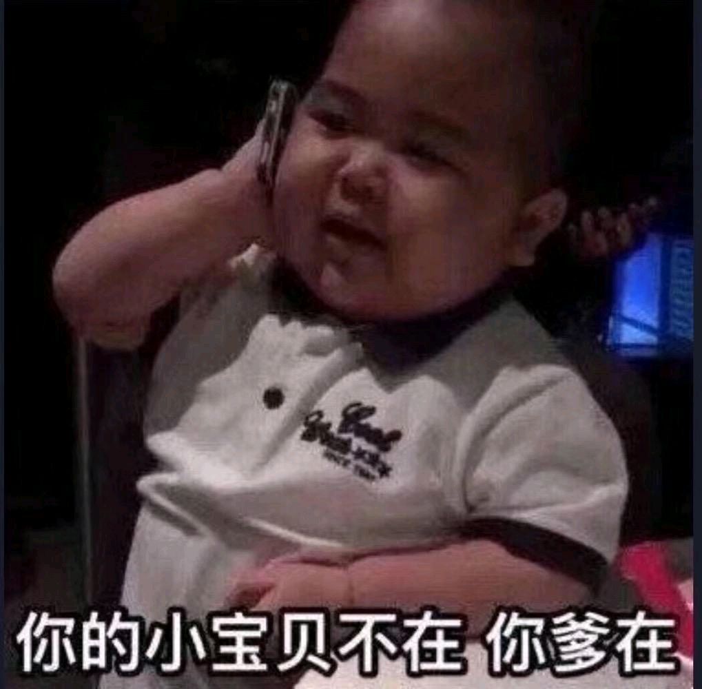 印尼小胖动图-你的小宝贝不在，你爹在