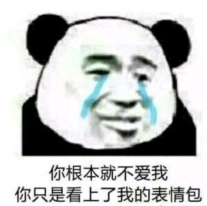 熊猫与爱情-你根本就不爱我，你只是看上了我的表情包-