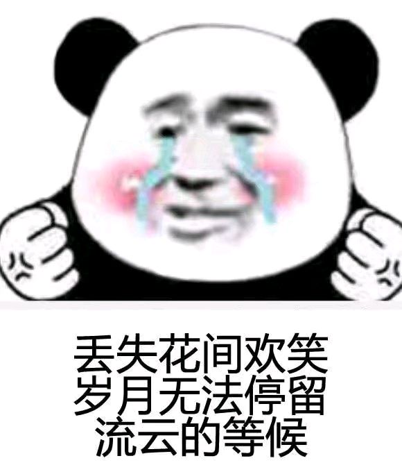 熊猫与爱情-丢失花间欢笑 岁月无法停留 流云中的等待