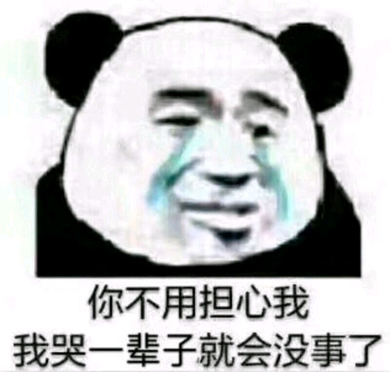 熊猫与爱情-你不用担心我 我哭一辈子就没事了-