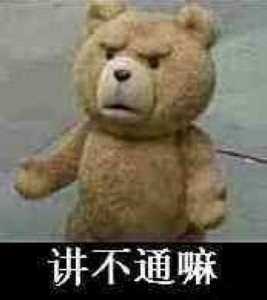 泰迪熊表情包-讲不通嘛