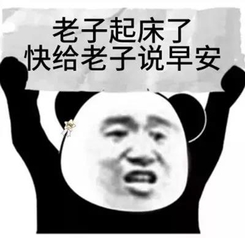 熊猫头举牌表情包-8 