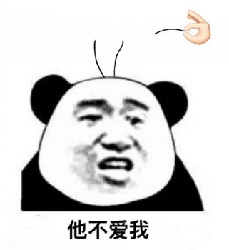 熊猫头爱到秃了表情包-5-