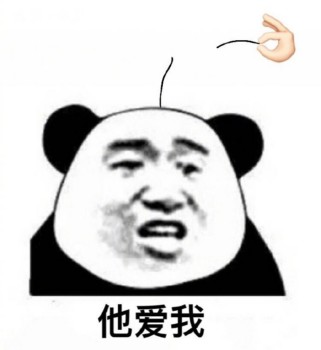 熊猫头爱到秃了表情包-6-