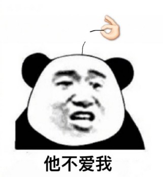 熊猫头爱到秃了表情包-8-