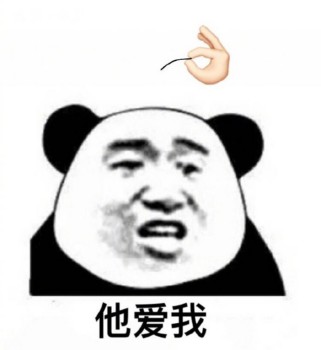 熊猫头爱到秃了表情包-9-