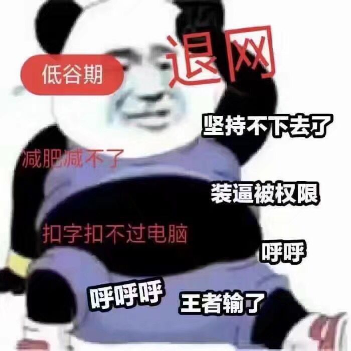 肥胖熊猫头退网：坚持不下去了，装逼被权限，王者输了等-熊猫头,搞笑,王者