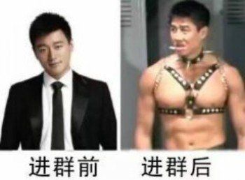 进群前是佟大为，进群♂后是van-搞笑,佟大为,van,qq群,平家boy