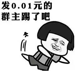 蘑菇头：发0.01红包的，群主踢了吧
