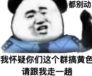 熊猫头警察：我怀疑你们这个群搞黄色，请跟我走一趟