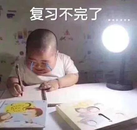 印尼小胖写作业写到崩溃流泪：复习不完了
