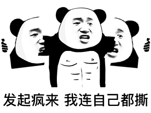 熊猫头：发起疯来，我连自己都撕-熊猫头,装逼,手撕