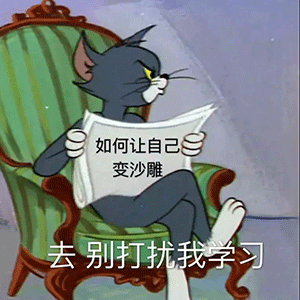 汤姆猫看书《如何让自己变沙雕》：别打扰我学习