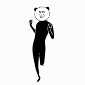 长腿熊猫-熊猫头,gif,动图