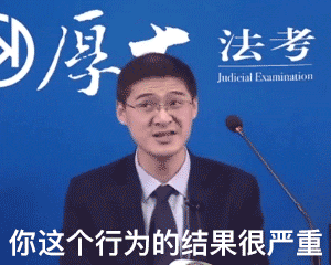 网红罗翔：你这个行为的结果很严重GIF动图-罗翔表情包,律师表情包