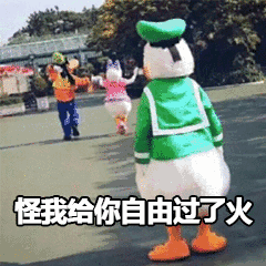 唐老鸭：怪我给你自由过了火-唐老鸭,自由,过了火