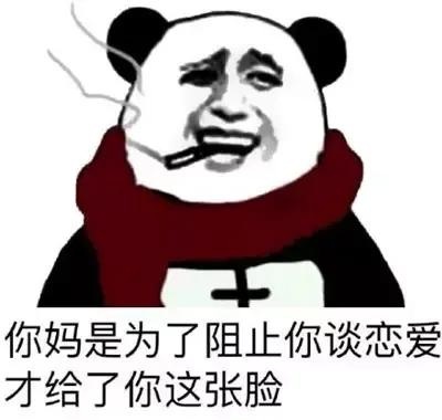 熊猫头：你妈是为了阻止你谈恋爱才给了你这张脸