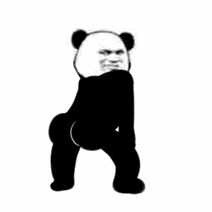 熊猫头扭屁股-熊猫头,gif,动图
