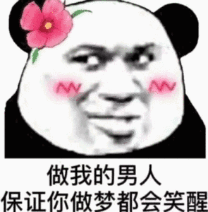 女性熊猫头：做我的男人，保证你做梦都能笑醒-熊猫头,装逼,搞笑