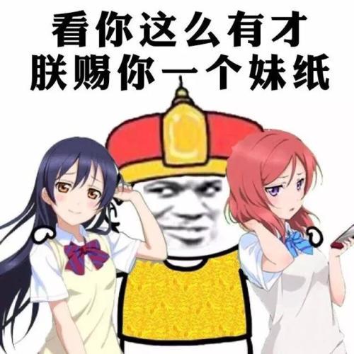 熊猫头：看你这么有才，朕赐你一个妹纸-熊猫头,搞笑,装逼