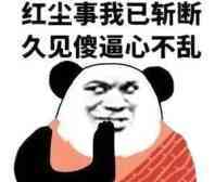 熊猫头：红尘事我已斩断，久见傻逼心不乱-熊猫头,搞笑,装逼