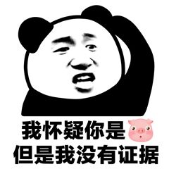 熊猫头：我怀疑你是猪，但是我没有证据-熊猫头,搞笑,装逼
