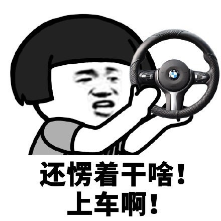 蘑菇头还愣着干啥表情-上车啊-蘑菇头,愣着,干啥