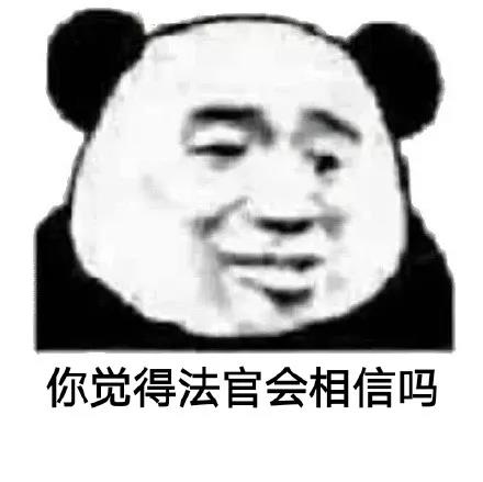 熊猫头：你觉得法官会相信吗-熊猫头,你觉得,会相信吗