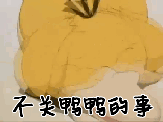 可爱动态gif可达鸭表情包-不关鸭鸭的事2
