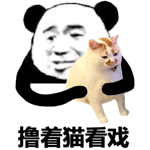 熊猫头看戏表情包-5 