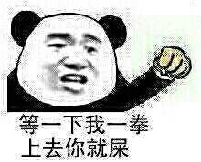 吃爸爸一拳熊猫头表情包-4 
