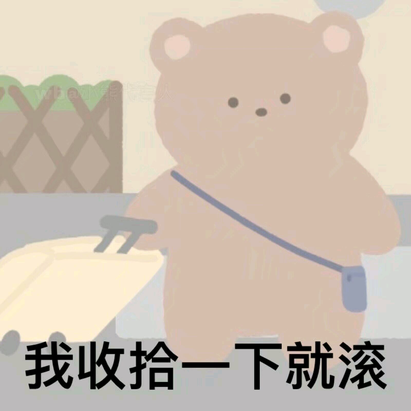 可爱熊熊甜辞表情包-6 -