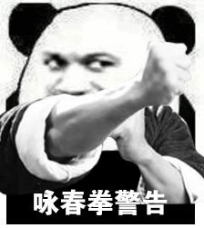 熊猫头警告表情包-咏春拳警告-熊猫头表情包,警告表情包,咏春拳
