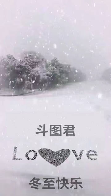 斗图君,冬至快乐-表白