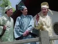 山下一群鹅,嘘声赶落河,落河捉鹅医肚饿,吃完回家打豆豆-周星驰